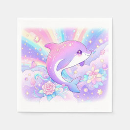 Sweet Enchanted Dolphin Baby Dusche Serviette