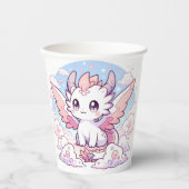 Sweet Enchanted Dragon Baby Shower Pappbecher (Vorderseite)