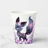 Sweet Enchanted Fox Baby Shower Pappbecher (Vorderseite)