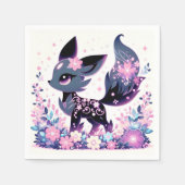 Sweet Enchanted Fox Baby Shower Serviette (Vorderseite)