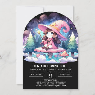 Sweet Enchantress Wizard Geburtstag Einladung