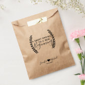 Sweet End to New Beginning Gastgeschenk Hochzeit B Geschenktütchen (Versiegelt)