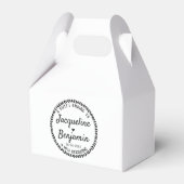 Sweet Ending New Beginner Rustic Wreath Wedding Geschenkschachtel (Vorderseite)