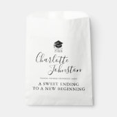 Sweet Ending New Beginning Graduation Party Geschenktütchen (Vorderseite)