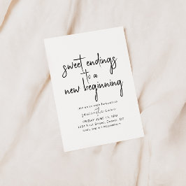 Sweet Endon a New Beginning Party Einladung