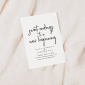 Sweet Endon a New Beginning Party Einladung
