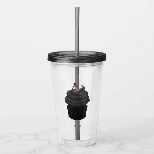 Sweet Engagement Cupcake Acryltrinkbecher (Vorderseite)