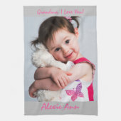 Sweet Enkel sagt: "Ich Liebe dich" Personalisieren Geschirrtuch (Vertikal)