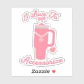 Sweet Epic Trendy Cup Accessories Fun Design  Aufkleber (Blatt)