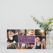 Sweet Erinnerungen Hochzeit danke Ihnen Foto Cards (Stehend Vorderseite)