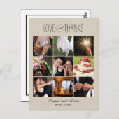 Sweet Erinnerungen Hochzeit Dankeschön Karte (Vorne/Hinten)