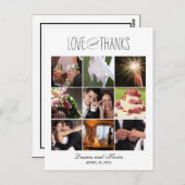 Sweet Erinnerungen Hochzeit Dankeschön Karte (Vorne/Hinten)