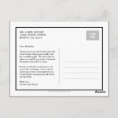 Sweet Erinnerungen Hochzeit Dankeschön Karte (Rückseite)