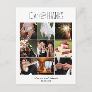 Sweet Erinnerungen Hochzeit Foto Danke, dass Sie K Dankeskarte