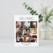 Sweet Erinnerungen Hochzeit Foto Danke, dass Sie K Dankeskarte (Stehend Vorderseite)