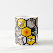 Sweet Erinnerungen: Honeycomb Foto Collage (14 Bil Kaffeetasse (Mittel)