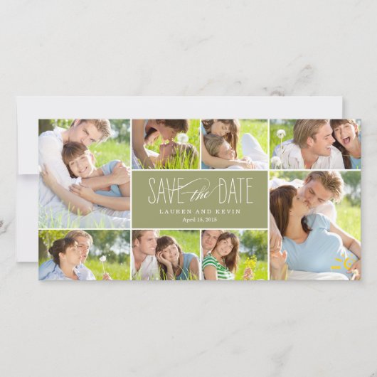 Sweet Erinnerungen Save the Date Foto Cards (Vorderseite)