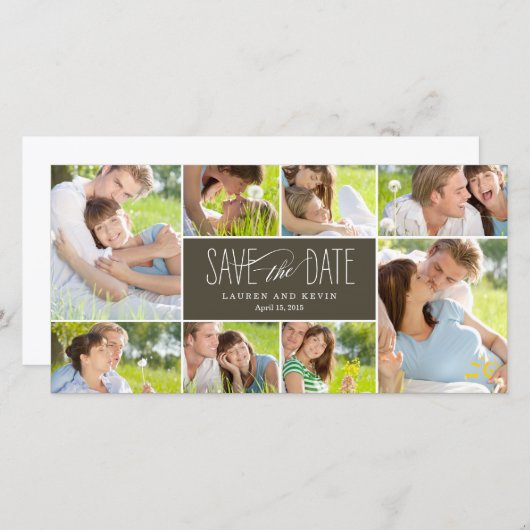 Sweet Erinnerungen Save the Date Foto Cards (Vorne/Hinten)