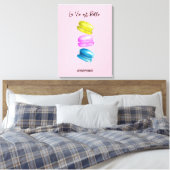 "Sweet Essence of Life Personalisiert French Macar Leinwanddruck (Insitu (Schlafzimmer))
