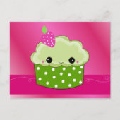 Sweet Face Cupcake Postkarte (Vorderseite)