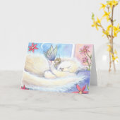 Sweet Fairy and Cat Card Karte (Gelbe Blume)