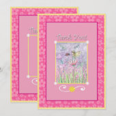 Sweet Fairy Matching Vielen Dank Karten (Vorne/Hinten)