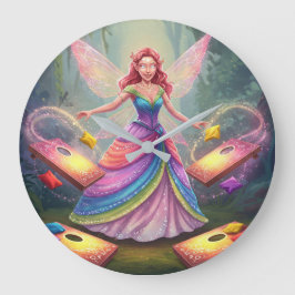 Sweet Fairy Polterabend Große Wanduhr