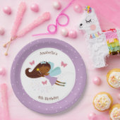 Sweet Fairy Princess Girl's Birthday Pappteller (Party)