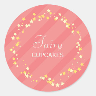 Sweet Fairy Princess & Magic Stars Geburtstagspart Runder Aufkleber