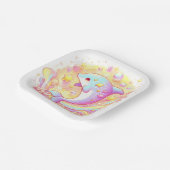 Sweet Fantasy Dolphin Baby Dusche Pappteller (Gewinkelt)