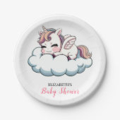 Sweet Fantasy Unicorn Baby Duschpapier Pappteller (Vorderseite)