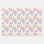 Sweet farbenfroh blumenreich geschenkpapier set (Vorderseite 2)