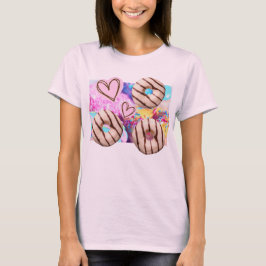 Sweet, farbenfroh, Fun Rainbow Donut Ladys T - Shi T-Shirt
