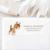 Sweet Farm Horse Baby Duschnadel Etikett (Insitu)