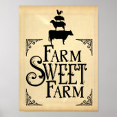Sweet Farm Vintag Style Poster (Vorne)