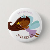 Sweet Fee Princess "Birthday Girl" Personalisiert Button (Vorderseite)