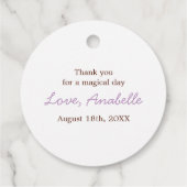 Sweet Fee Princess Girls Geburtstag Geschenkanhänger (Rückseite)