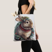 Sweet Festive Bunny Rabbit Tote Bag Tasche (Von Nahem)