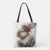 Sweet Festive Bunny Rabbit Tote Bag Tasche (Rückseite)