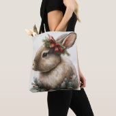 Sweet Festive Bunny Rabbit Tote Bag Tasche (Von Nahem)