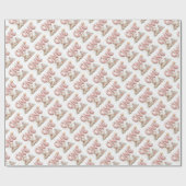 Sweet First Birthday Sticker with Teddy Bear Geschenkpapier (Flach)