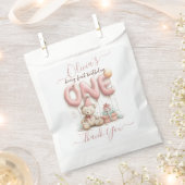 Sweet First Birthday with Teddy Bear  Geschenktütchen (Ausgeschnitten)