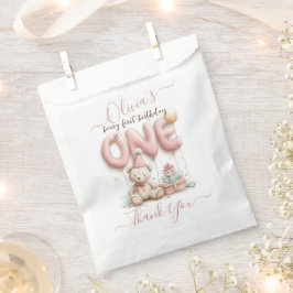Sweet First Birthday with Teddy Bear Geschenktütchen