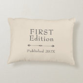 Sweet First Edition benutzerdefinierbar Dekokissen (Rückseite)