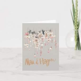Sweet Floating Floral Drops Blank "Make It passion Karte