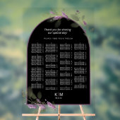 Sweet Floral Arch Wedding Chart Llac ID998 Acrylschild (Neutral)
