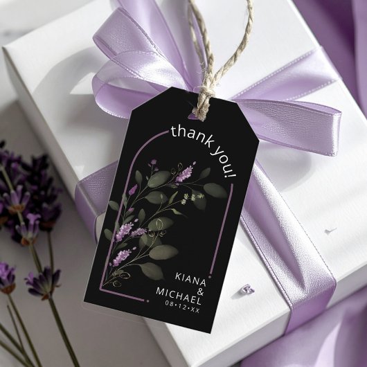 Sweet Floral Arch Wedding Lilac ID998 Geschenkanhänger