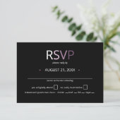 Sweet Floral Arch Wedding Lilac ID998 UAWG RSVP Karte (Stehend Vorderseite)
