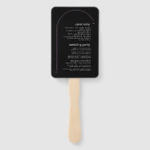 Sweet Floral Arch Wedding Program Lilac ID998 Fächer (Rückseite)