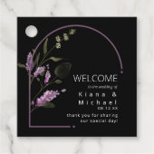 Sweet Floral Arch Wedding Welcome Lilac ID998 Geschenkanhänger (Vorderseite)